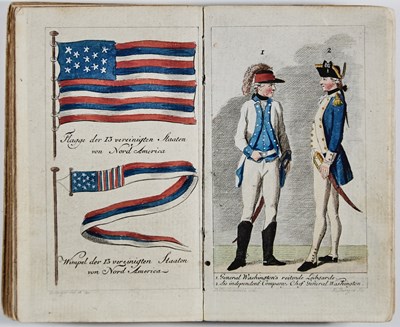 Lot The first accurate published representation of the American flag