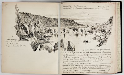 Lot 87 - The illustrated manuscript memoir of a British soldier in Balochistan, later published
