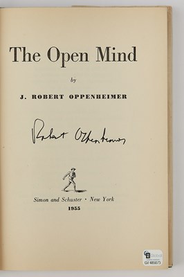 Lot 74 - A signed first edition of Oppenheimer's The Open Mind