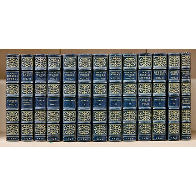 Lot 349 - James Russell Lowell's works with an interesting letter
