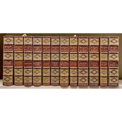 Lot 345 - Uniformly bound library set in fine binding of Keats and Shelley