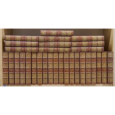 Lot 336 - Thirty elegantly bound volumes of Carlyle