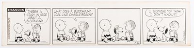 Lot 375 - An early Schulz cartoon featuring the inimitable Snoopy