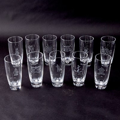 Lot 570 - Assembled Group of Steuben Blown Glass Barware