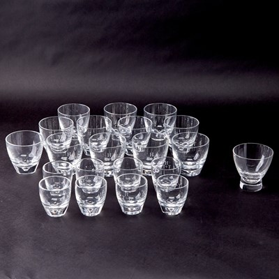 Lot 570 - Assembled Group of Steuben Blown Glass Barware