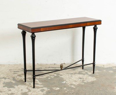 Lot 297 - Mahogany and Ebonized Wood Console Table