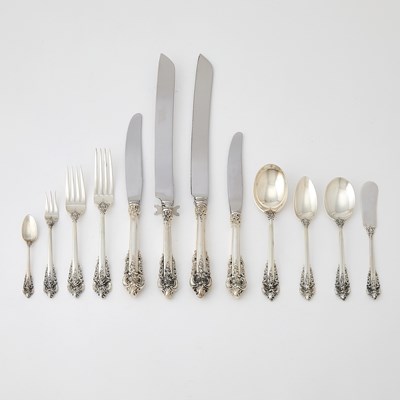 Lot 264 - Wallace Sterling Silver "Grand Baroque" Pattern Flatware Service
