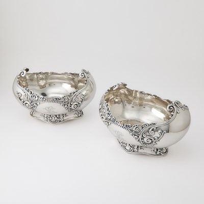 Lot 220 - Pair of Tiffany & Co. Sterling Silver Centerpiece Bowls