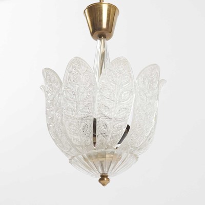 Lot 310 - Carl Fagerlund for Orrefors Glass Light Fixture