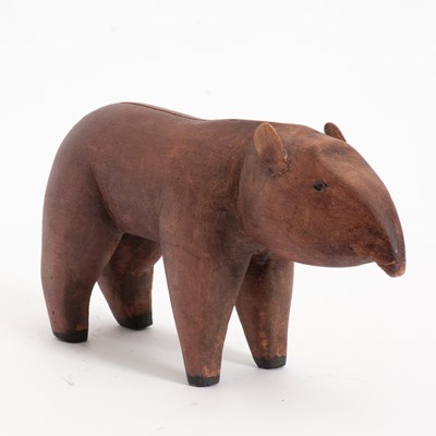 Lot 357 - Carved Wood Tapir