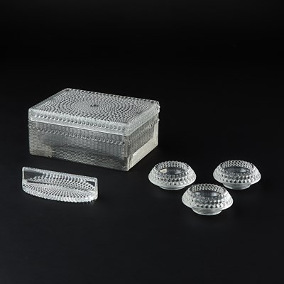 Lot 315 - Five Lalique Molded Glass Articles