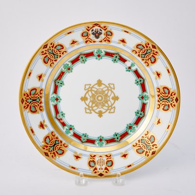 Lot 263 - Russian Porcelain Plate from the Grand Duke Konstantin Nikolaevich Service