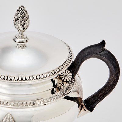 Lot 162 - Continental Empire Style Silver Coffee Service