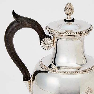 Lot 162 - Continental Empire Style Silver Coffee Service