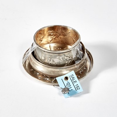 Lot 11 - Three Silver Lids, 3 ozs.