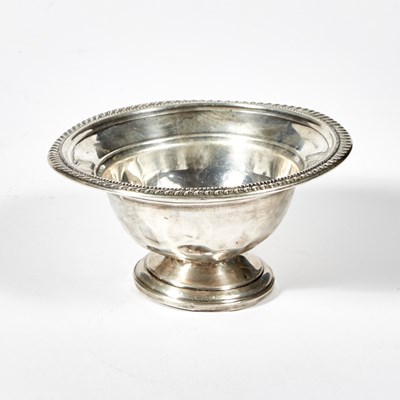 Lot 16 - Silver Bowl, Amston, weighted, damaged