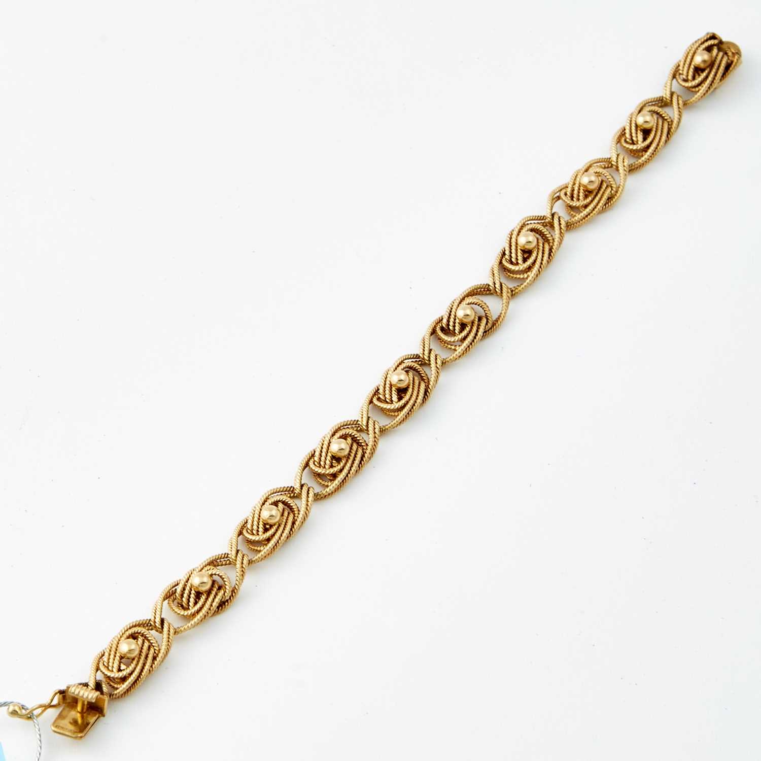 Lot 58 - Gold Flexible Bracelet, 14K 16 dwt.