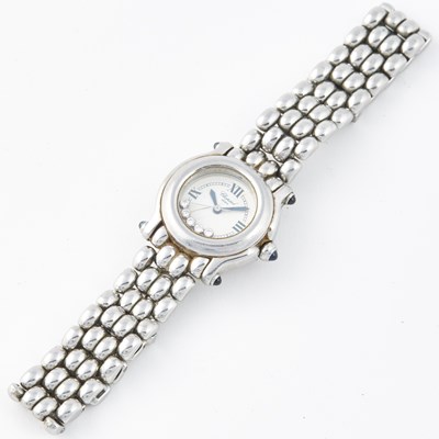 Lot 79 - Ladys Diamond Bracelet Watch, Chopard, Happy Sport, Metal
