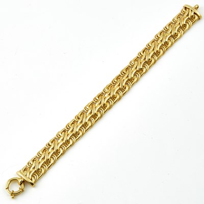 Lot 99 - Gold Flexible Bracelet, 14K 8 dwt.