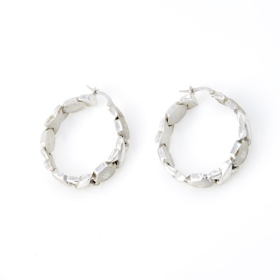 Lot 122 - Two Gold Earrings, 14K 4 dwt.