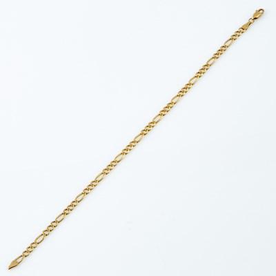 Lot 123 - Gold Anklet, 14K 3 dwt.