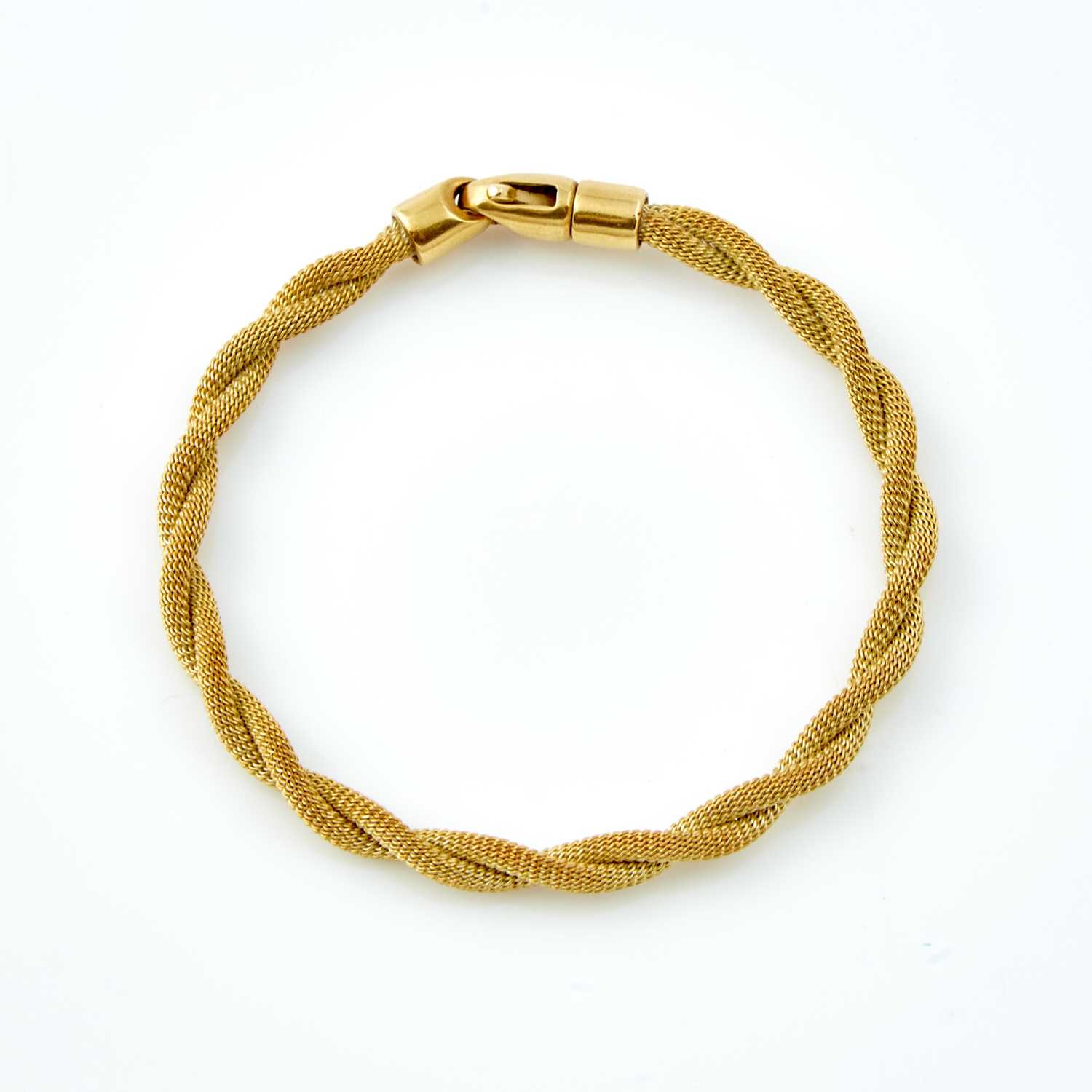 Lot 152 - Gold Flexible Bracelet, 14K 10 dwt.