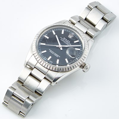 Lot 159 - Mans Metal Bracelet Watch, 27 Jewels, Rolex, Datejust, 36mm with box