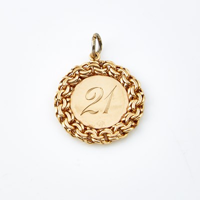 Lot 180 - Gold Pendant, 14K 6 dwt.
