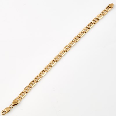 Lot 187 - Gold Flexible Bracelet, 14K 10 dwt.