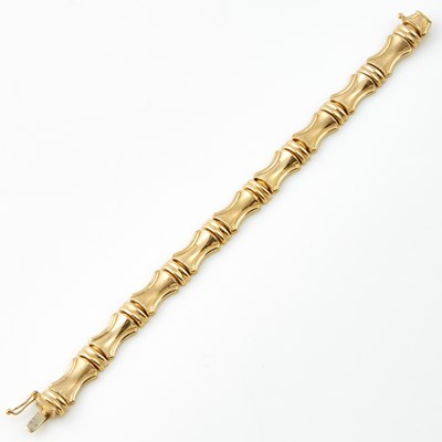 Lot 218 - Gold Flexible Bracelet, 14K 9 dwt.