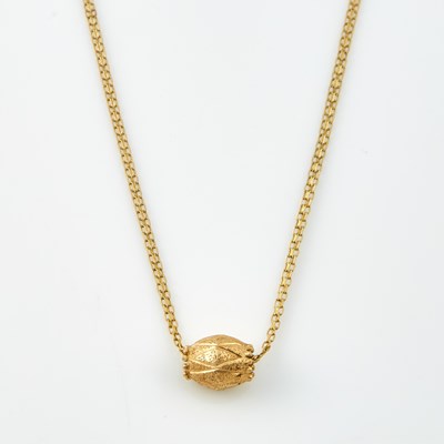 Lot 227 - Gold Pendant and Neck Chain, 14K 4 dwt.