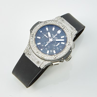 Lot 250 - Mans Diamond Wrist Watch, 660 diamonds about 6.25 cts., 25 Jewels, Hublot