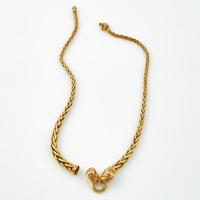 Lot 318 - Gold Necklace, 14K 12 dwt., damaged