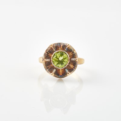 Lot 359 - Gold and Stone Ring, 18K 6 dwt. all
