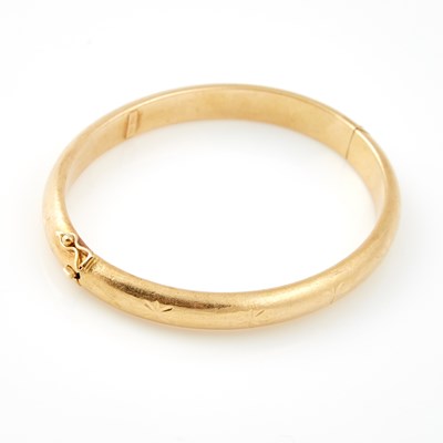 Lot 376 - Gold Rigid Bracelet, 18K 13 dwt.