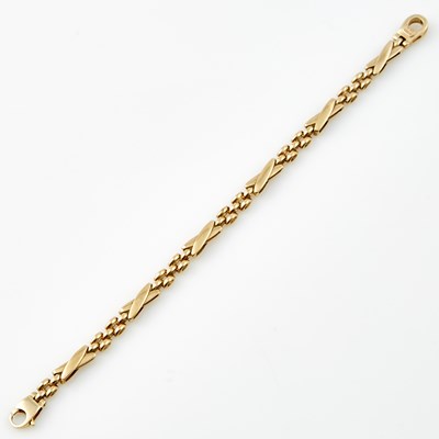 Lot 383 - Gold Flexible Bracelet, 14K 6 dwt.