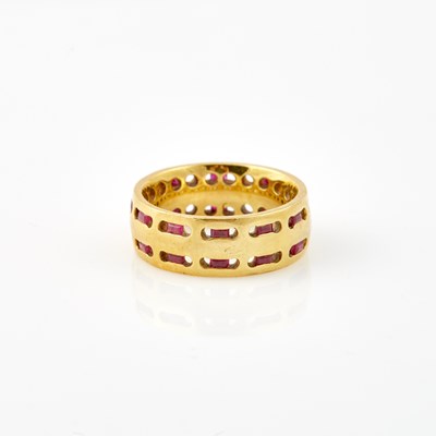 Lot 403 - Gold and Stone Ring, 18K 6 dwt. all