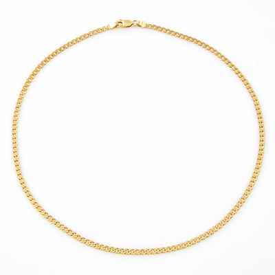 Lot 487 - Gold Neck Chain, 14K 5 dwt.