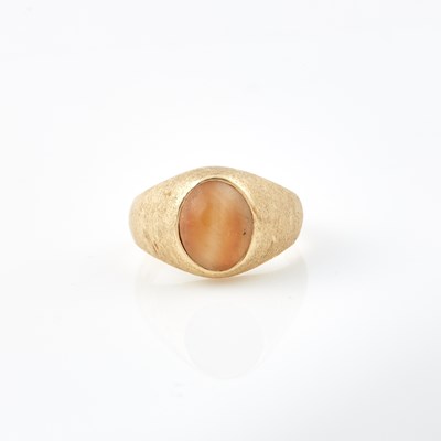 Lot 489 - Gold and Stone Ring, 14K 4 dwt. all