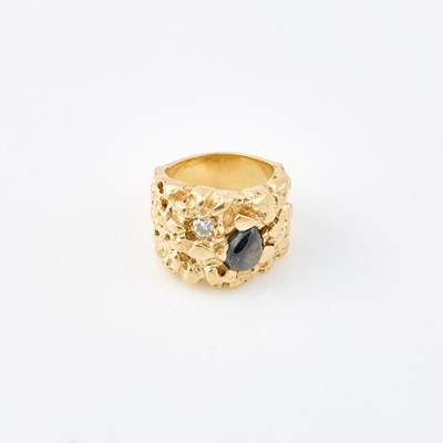 Lot 516 - Diamond and Stone Ring, 14K 19 dwt. all