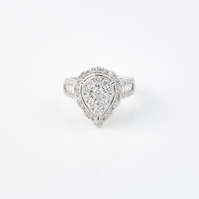 Lot 603 - Diamond Ring, 84 diamonds about 1.80 cts., 14K 5 dwt.