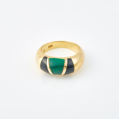 Lot 611 - Gold and Stone Ring, 14K 5 dwt. all