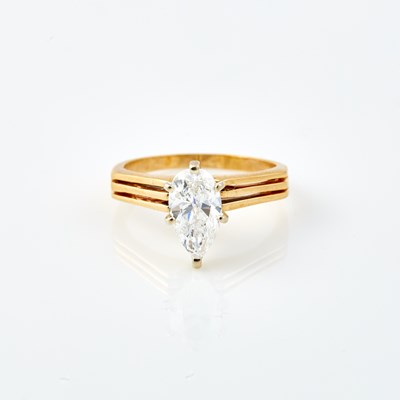 Lot 713 - Diamond Solitaire Ring about 1.55 cts., 14K 3 dwt., clarity enhanced