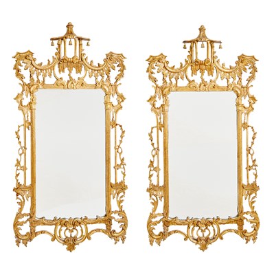 Lot 162 - Pair of George III Style Giltwood Mirrors