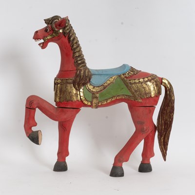 Lot 169 - Polychrome Painted Wood Horse