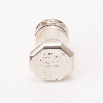 Lot 188 - Set of Twelve Cartier Sterling Silver Individual Salt and Pepper Casters