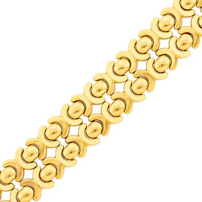 Lot 1115 - Gold Link Bracelet