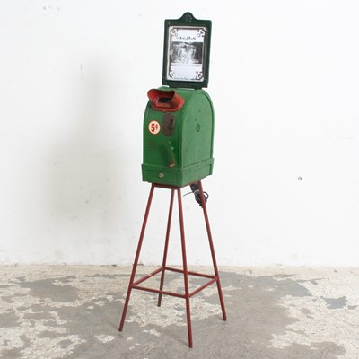 Lot 71 - Painted Metal Peep Show Mutoscope