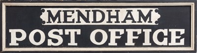 Lot 82 - Mendham Painted Wood Post Office Sign