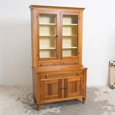 Lot 76 - American Fruitwood Bookcase Cabinet